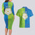 Yorkshire Heritage Personalized Couples Matching Long Sleeve Bodycon Dress and Hawaiian Shirt East Yorkshire White Rose - Wonder Print Shop