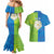 Yorkshire Heritage Personalized Couples Matching Mermaid Dress and Hawaiian Shirt East Yorkshire White Rose - Wonder Print Shop