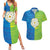 Yorkshire Heritage Personalized Couples Matching Summer Maxi Dress and Hawaiian Shirt East Yorkshire White Rose - Wonder Print Shop