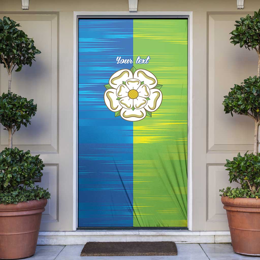 Yorkshire Heritage Personalized Door Cover East Yorkshire White Rose - Wonder Print Shop