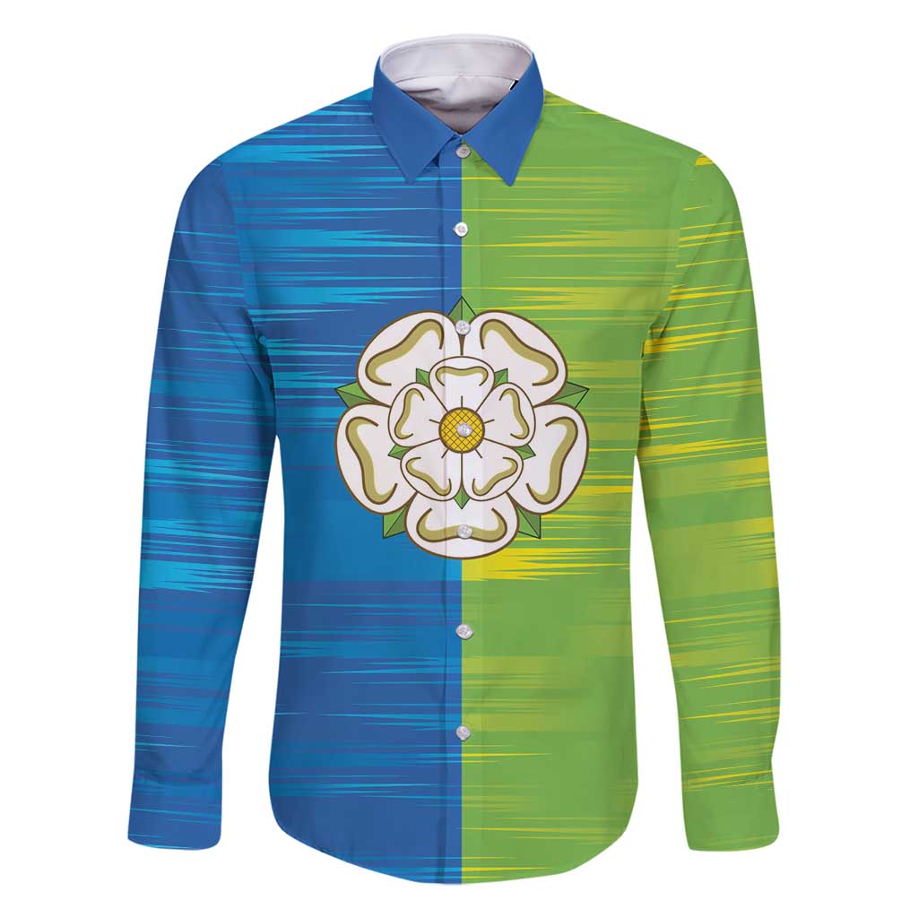 Yorkshire Heritage Personalized Family Matching Long Sleeve Bodycon Dress and Hawaiian Shirt East Yorkshire White Rose - Wonder Print Shop
