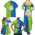 Yorkshire Heritage Personalized Family Matching Summer Maxi Dress and Hawaiian Shirt East Yorkshire White Rose - Wonder Print Shop