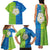 Yorkshire Heritage Personalized Family Matching Tank Maxi Dress and Hawaiian Shirt East Yorkshire White Rose - Wonder Print Shop