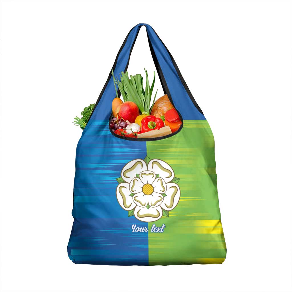 Yorkshire Heritage Personalized Grocery Bag East Yorkshire White Rose - Wonder Print Shop