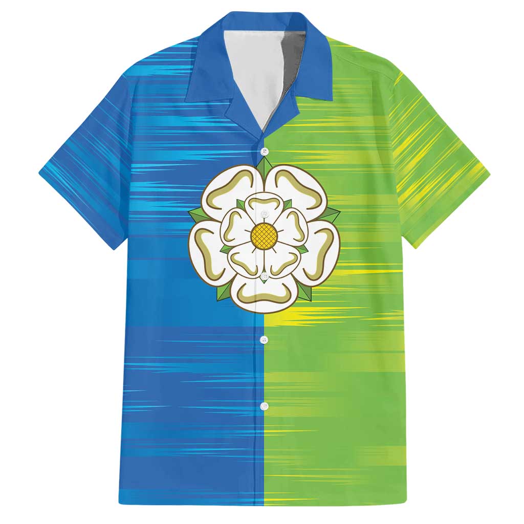 Yorkshire Heritage Personalized Hawaiian Shirt East Yorkshire White Rose - Wonder Print Shop