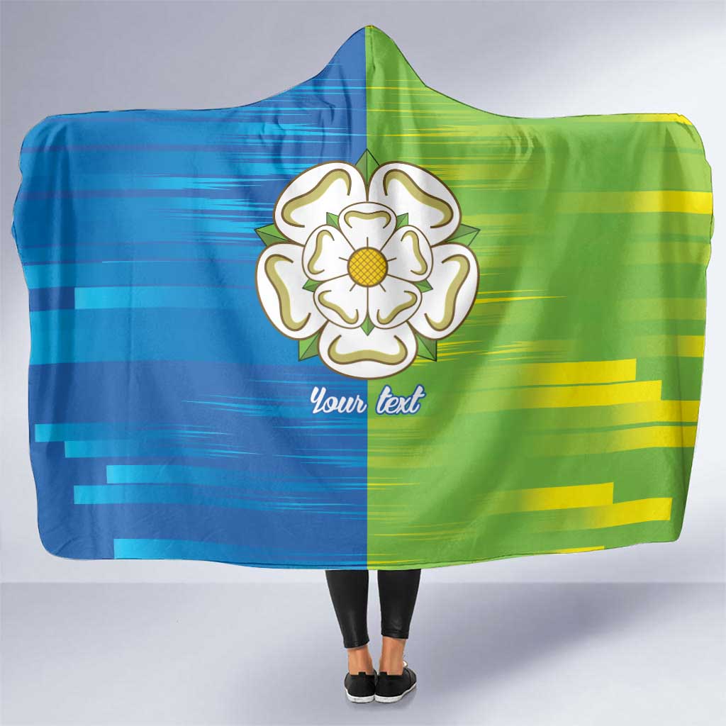 Yorkshire Heritage Personalized Hooded Blanket East Yorkshire White Rose - Wonder Print Shop