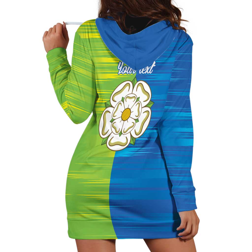 Yorkshire Heritage Personalized Hoodie Dress East Yorkshire White Rose - Wonder Print Shop