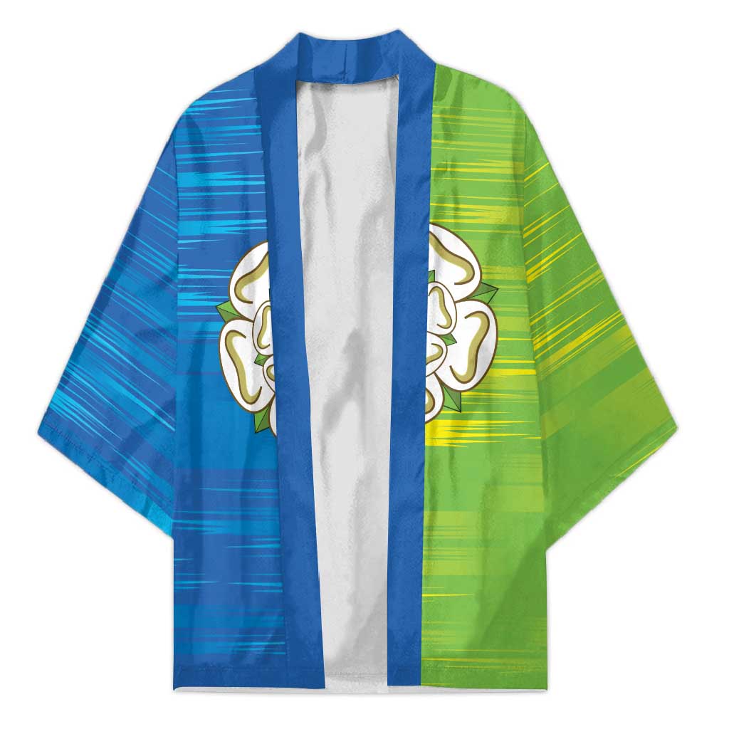 Yorkshire Heritage Personalized Kimono East Yorkshire White Rose - Wonder Print Shop
