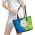 Yorkshire Heritage Personalized Leather Tote Bag East Yorkshire White Rose - Wonder Print Shop
