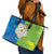 Yorkshire Heritage Personalized Leather Tote Bag East Yorkshire White Rose - Wonder Print Shop