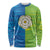 Yorkshire Heritage Personalized Long Sleeve Shirt East Yorkshire White Rose - Wonder Print Shop