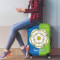 Yorkshire Heritage Personalized Luggage Cover East Yorkshire White Rose - Wonder Print Shop