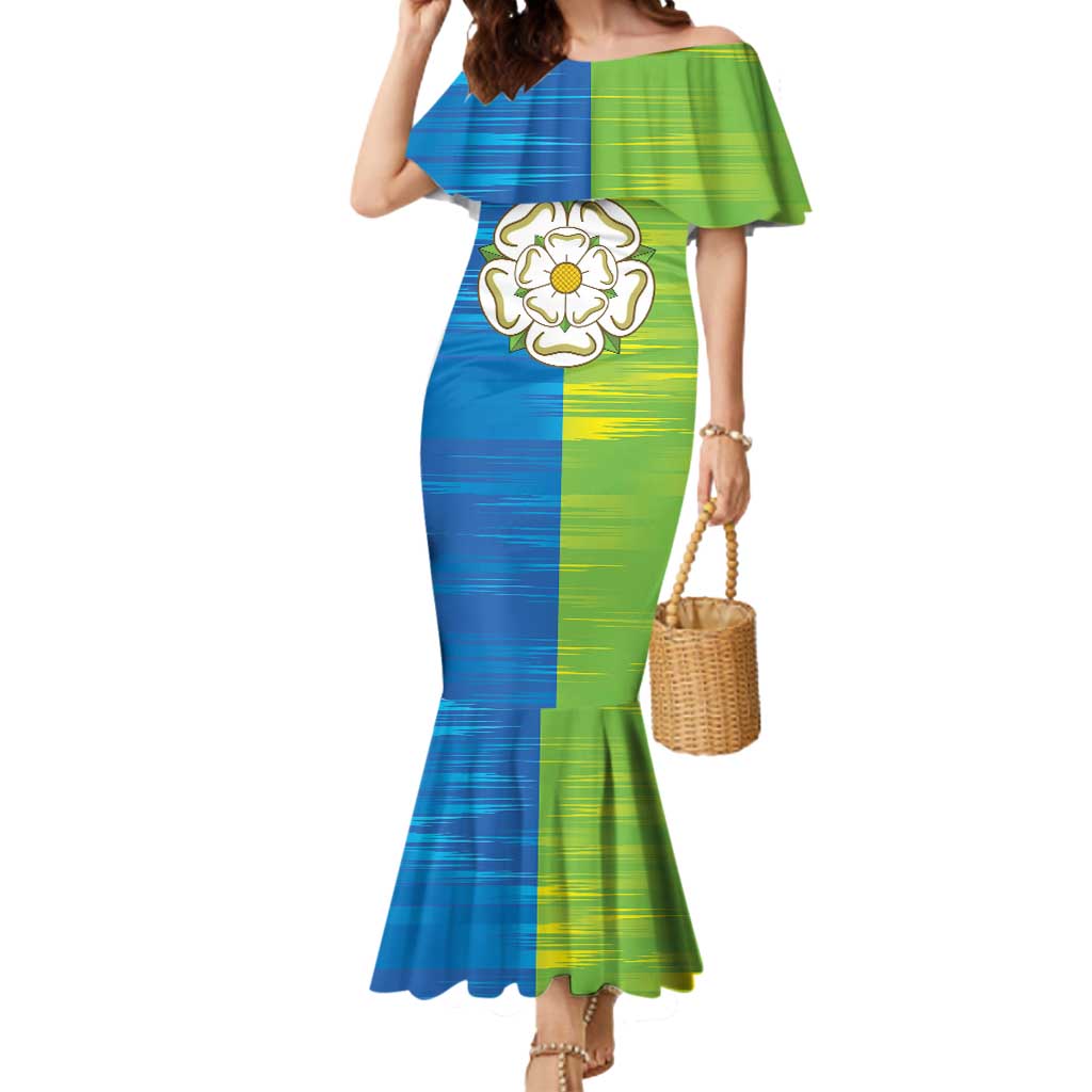 Yorkshire Heritage Personalized Mermaid Dress East Yorkshire White Rose - Wonder Print Shop