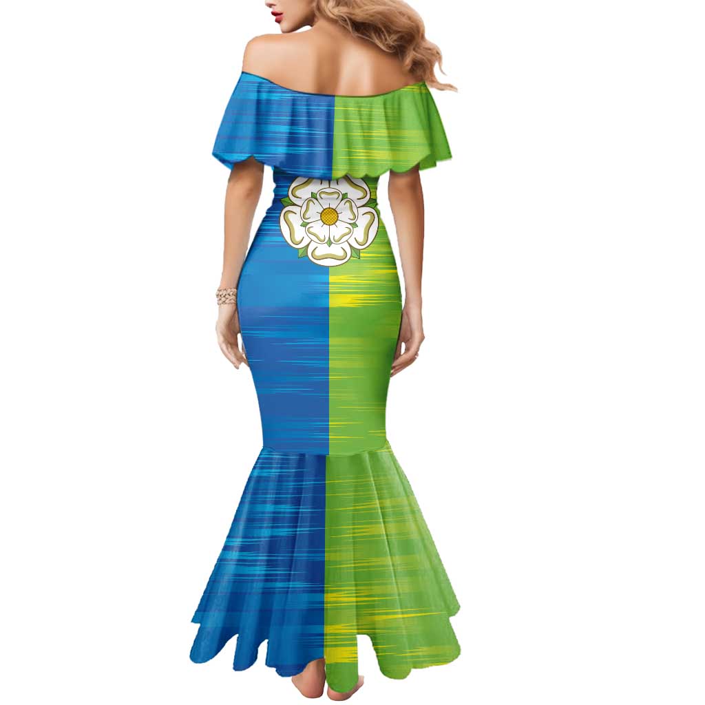 Yorkshire Heritage Personalized Mermaid Dress East Yorkshire White Rose - Wonder Print Shop