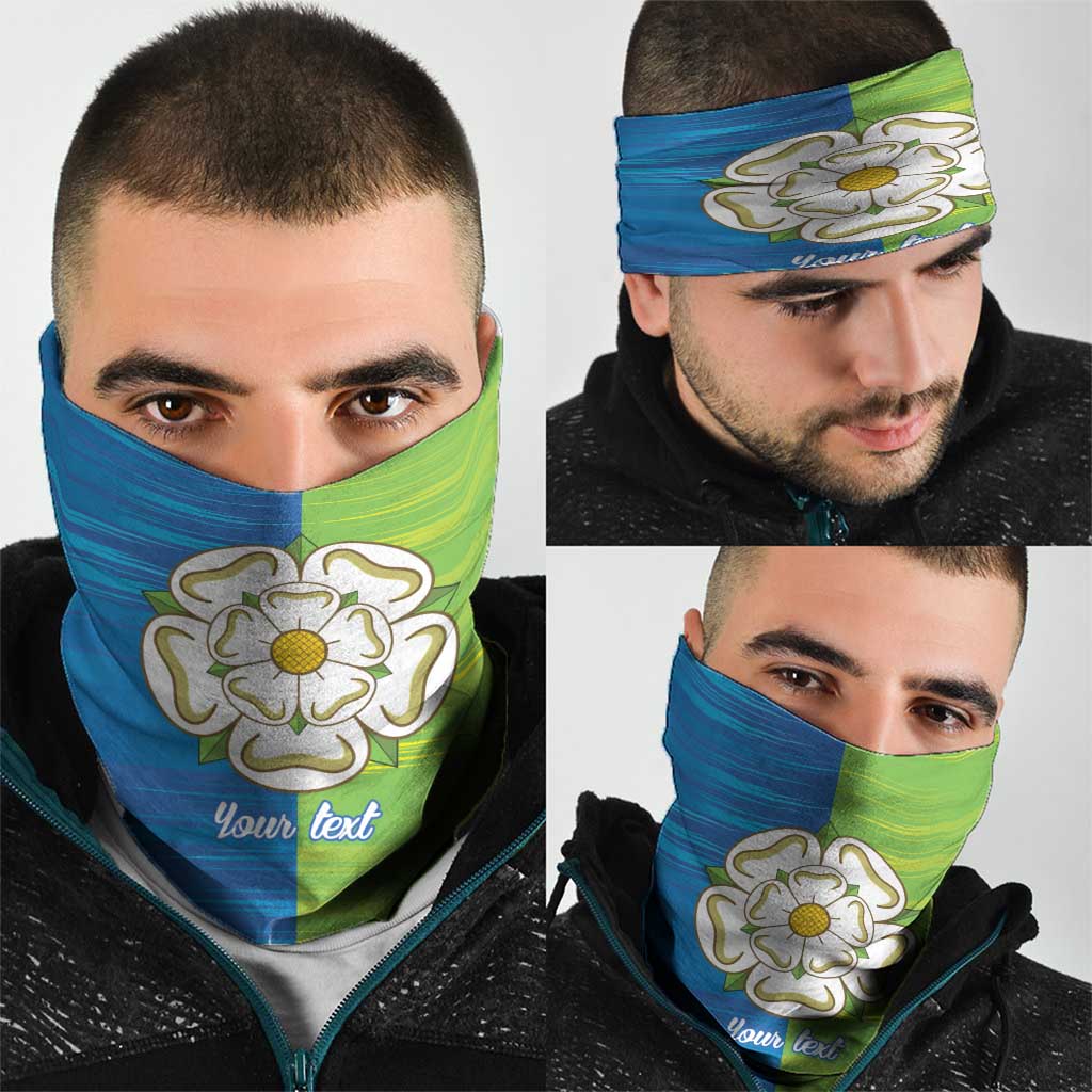 Yorkshire Heritage Personalized Neck Gaiter East Yorkshire White Rose - Wonder Print Shop