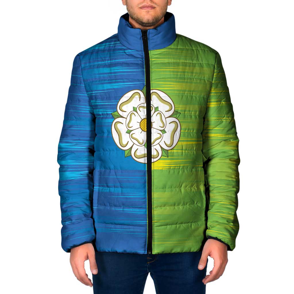 Yorkshire Heritage Personalized Padded Jacket East Yorkshire White Rose - Wonder Print Shop
