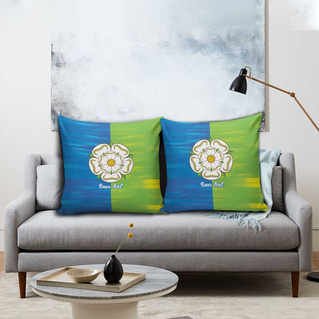 Yorkshire Heritage Personalized Pillow Cover East Yorkshire White Rose - Wonder Print Shop