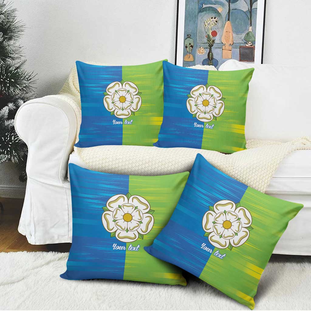 Yorkshire Heritage Personalized Pillow Cover East Yorkshire White Rose - Wonder Print Shop