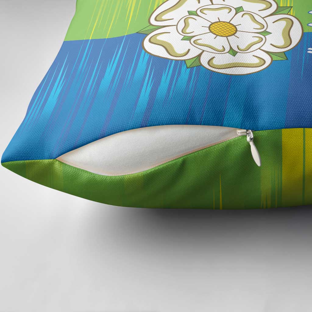 Yorkshire Heritage Personalized Pillow Cover East Yorkshire White Rose - Wonder Print Shop