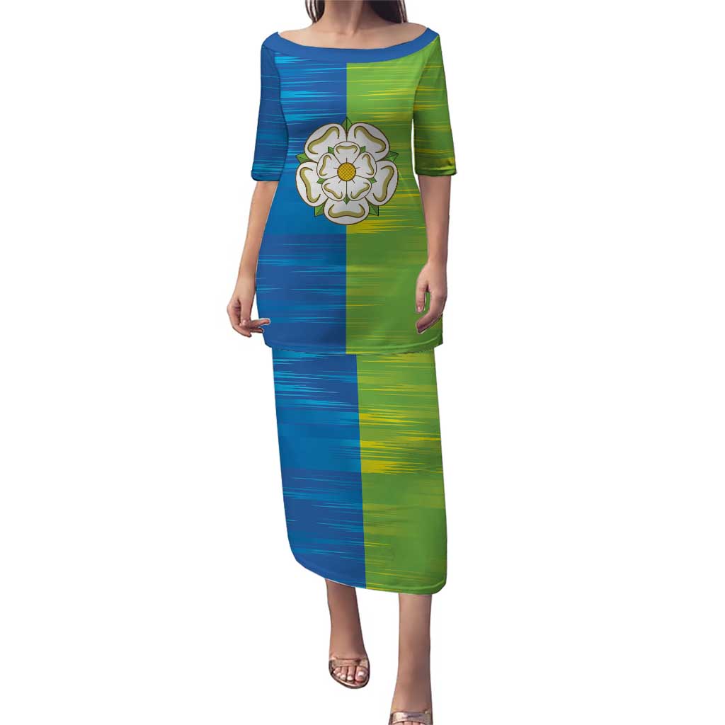 Yorkshire Heritage Personalized Puletasi East Yorkshire White Rose - Wonder Print Shop