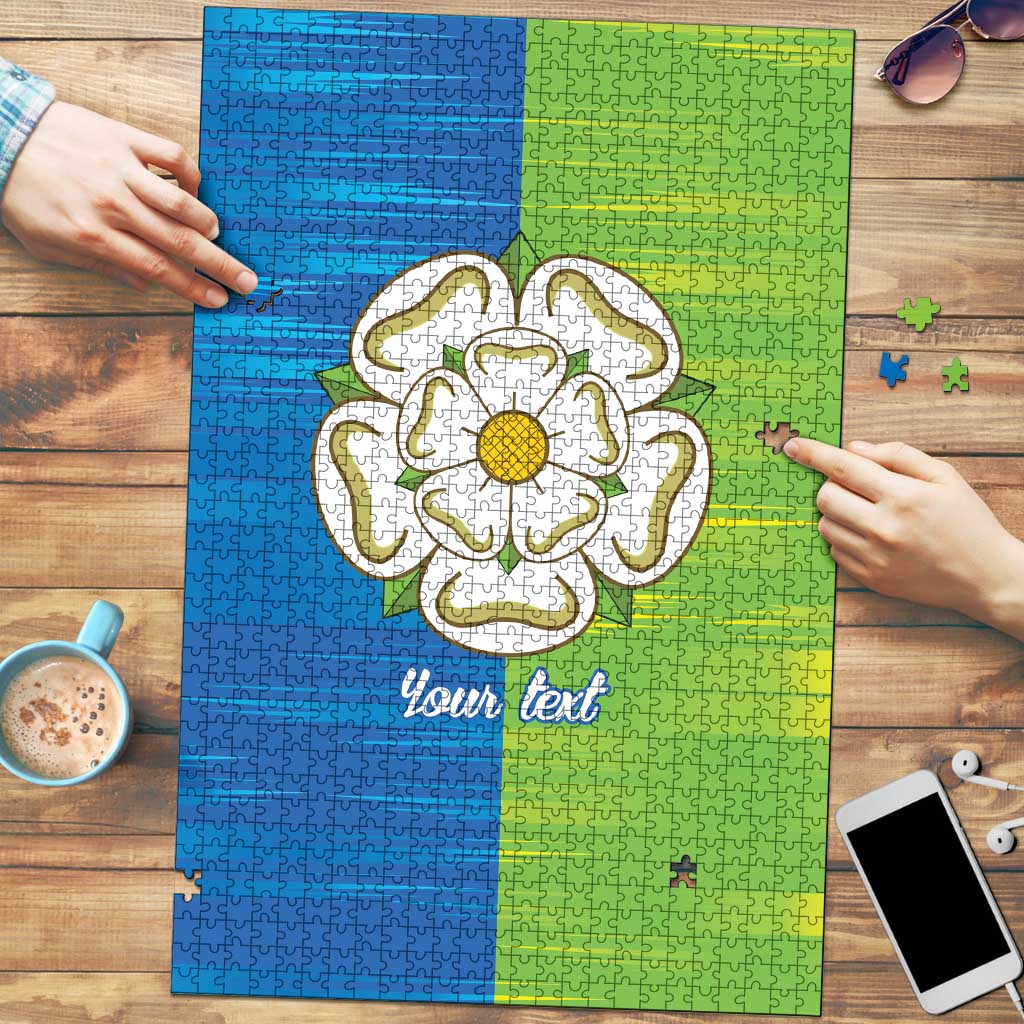 Yorkshire Heritage Personalized Puzzle East Yorkshire White Rose - Wonder Print Shop