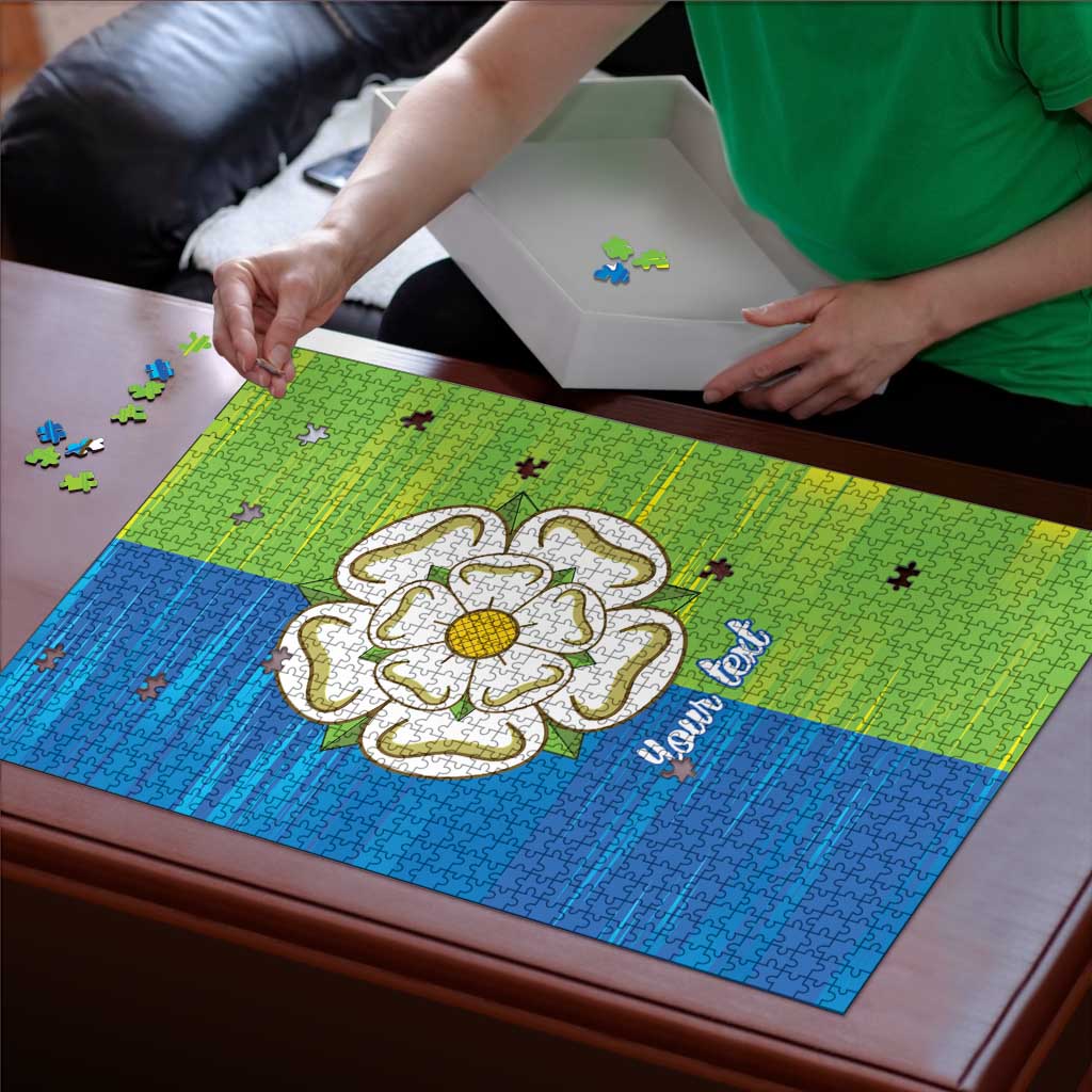 Yorkshire Heritage Personalized Puzzle East Yorkshire White Rose - Wonder Print Shop