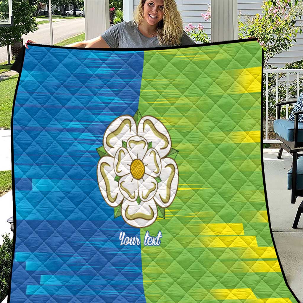 Yorkshire Heritage Personalized Quilt East Yorkshire White Rose - Wonder Print Shop