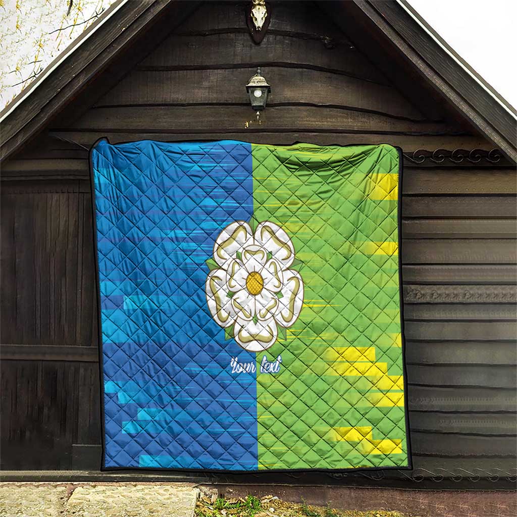 Yorkshire Heritage Personalized Quilt East Yorkshire White Rose - Wonder Print Shop