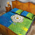 Yorkshire Heritage Personalized Quilt Bed Set East Yorkshire White Rose - Wonder Print Shop