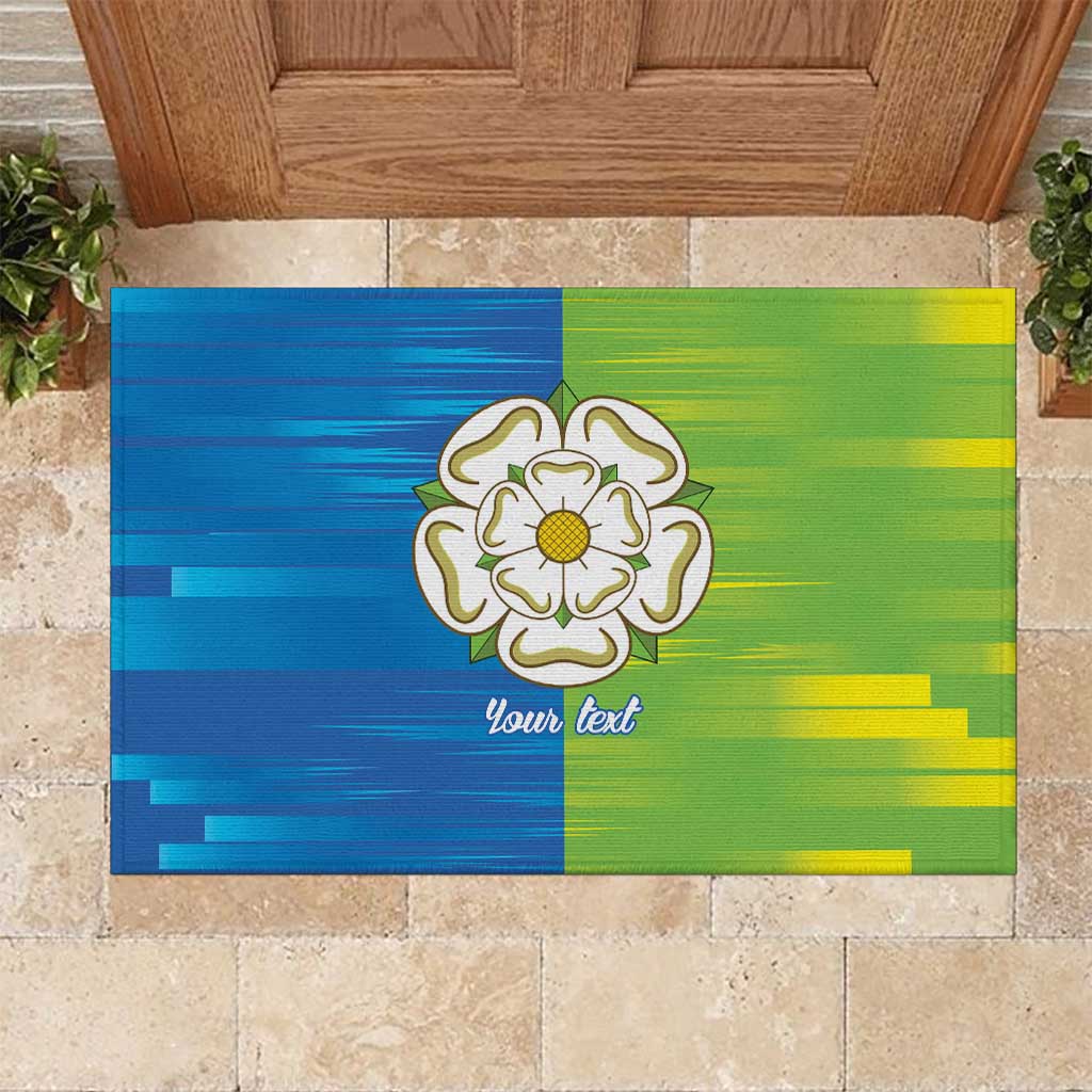 Yorkshire Heritage Personalized Rubber Doormat East Yorkshire White Rose - Wonder Print Shop