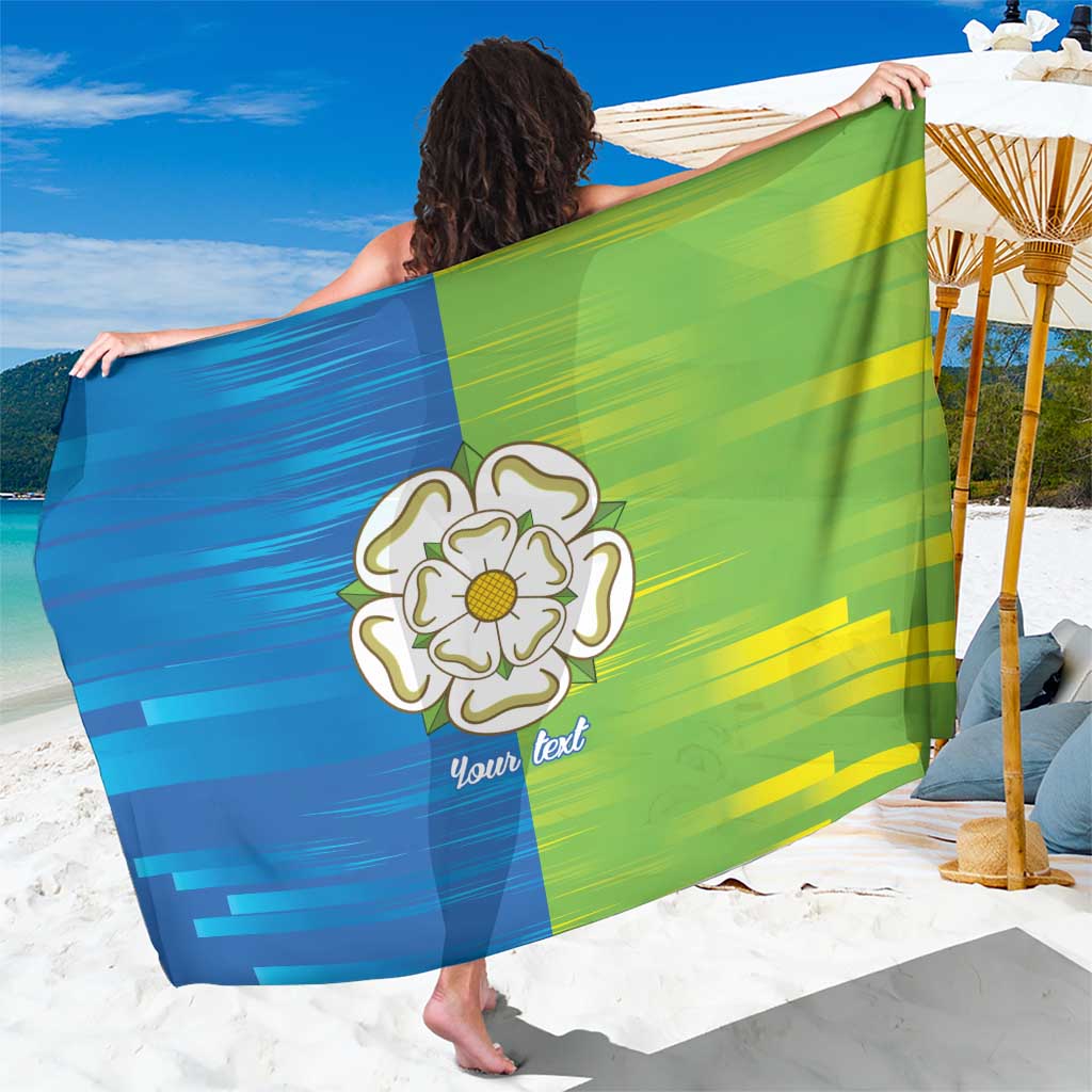 Yorkshire Heritage Personalized Sarong East Yorkshire White Rose - Wonder Print Shop