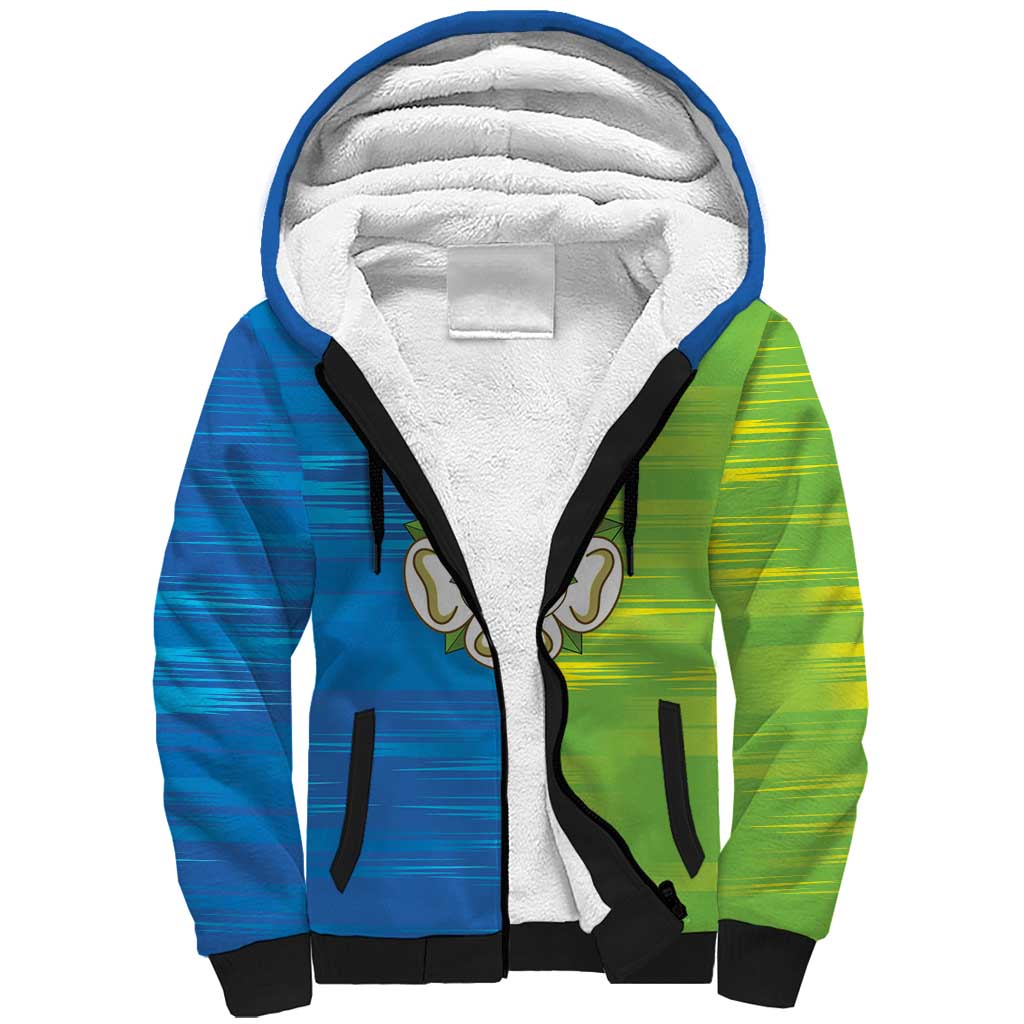 Yorkshire Heritage Personalized Sherpa Hoodie East Yorkshire White Rose - Wonder Print Shop