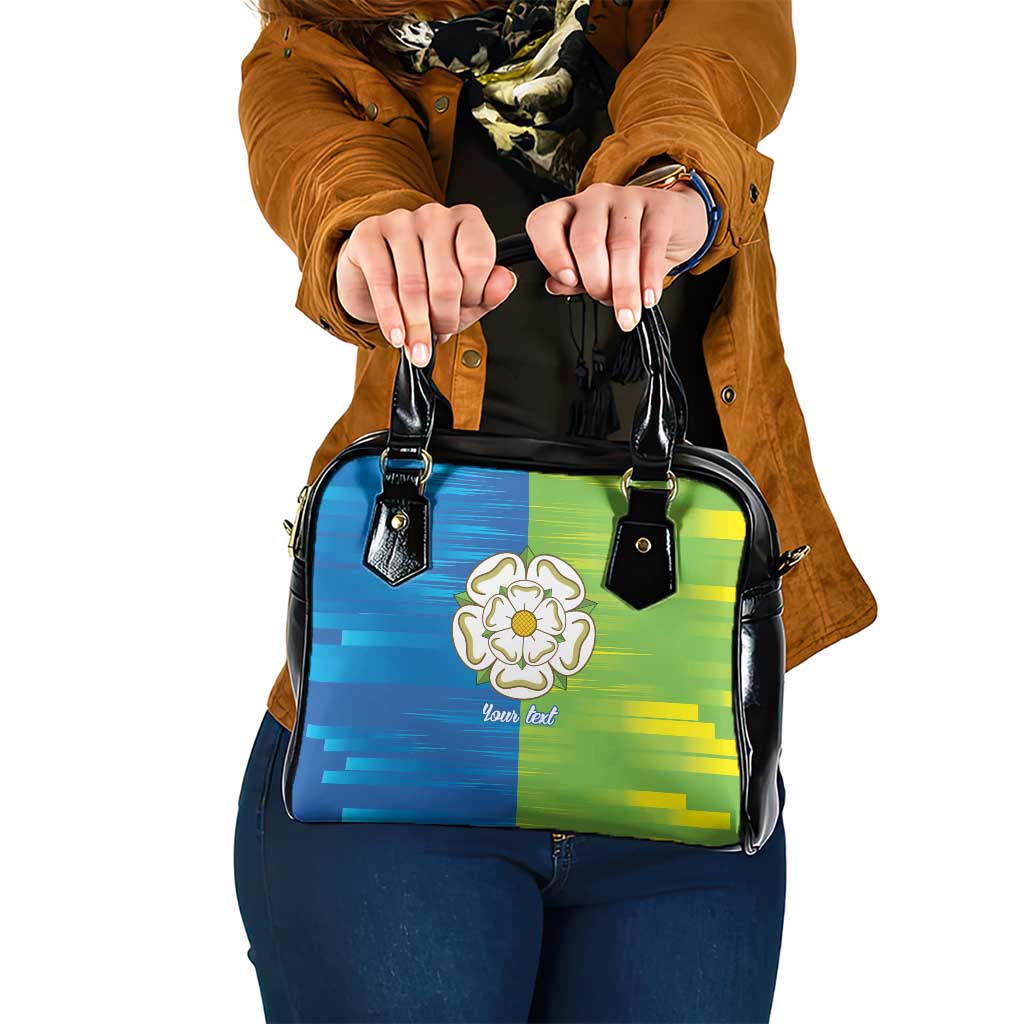 Yorkshire Heritage Personalized Shoulder Handbag East Yorkshire White Rose - Wonder Print Shop