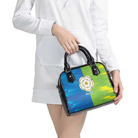 Yorkshire Heritage Personalized Shoulder Handbag East Yorkshire White Rose - Wonder Print Shop