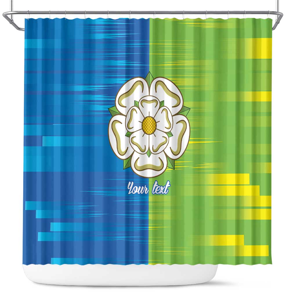 Yorkshire Heritage Personalized Shower Curtain East Yorkshire White Rose - Wonder Print Shop