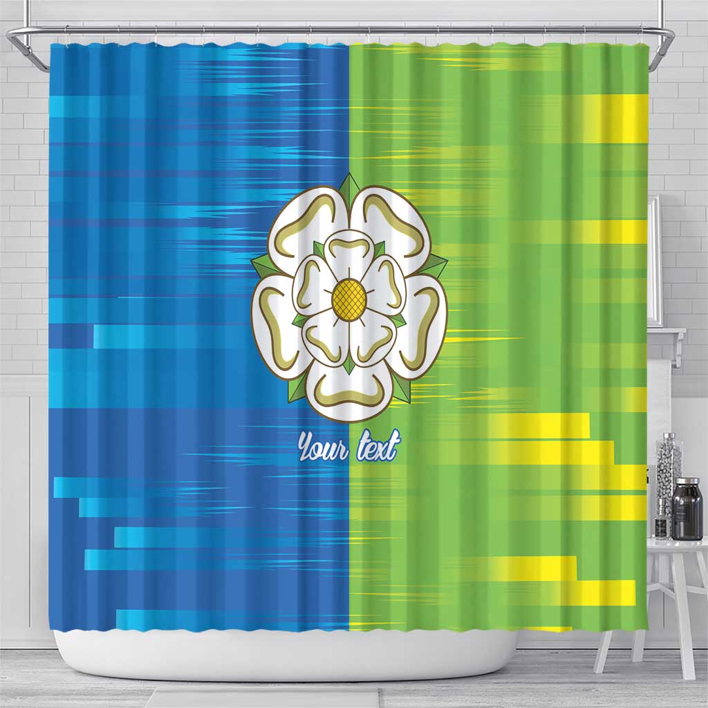 Yorkshire Heritage Personalized Shower Curtain East Yorkshire White Rose - Wonder Print Shop