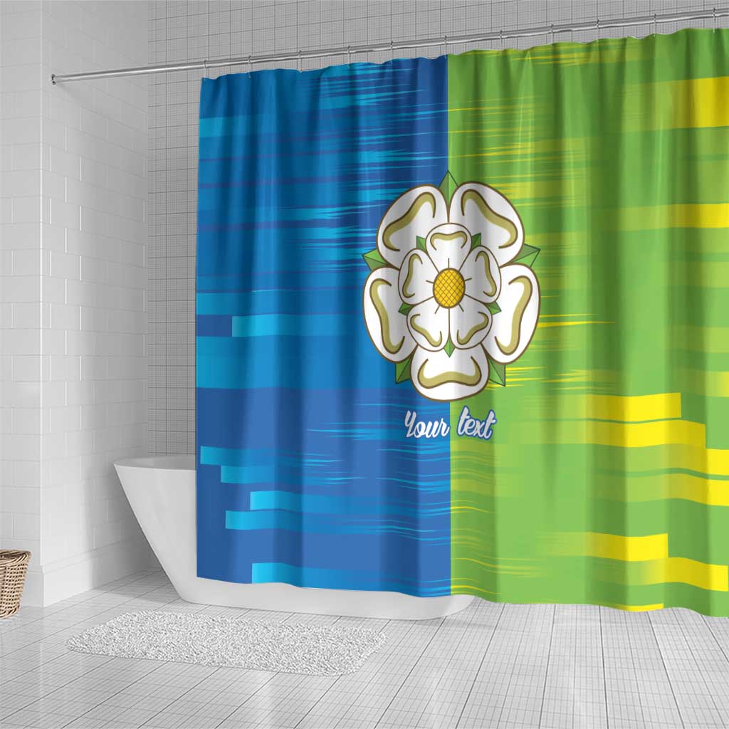 Yorkshire Heritage Personalized Shower Curtain East Yorkshire White Rose - Wonder Print Shop