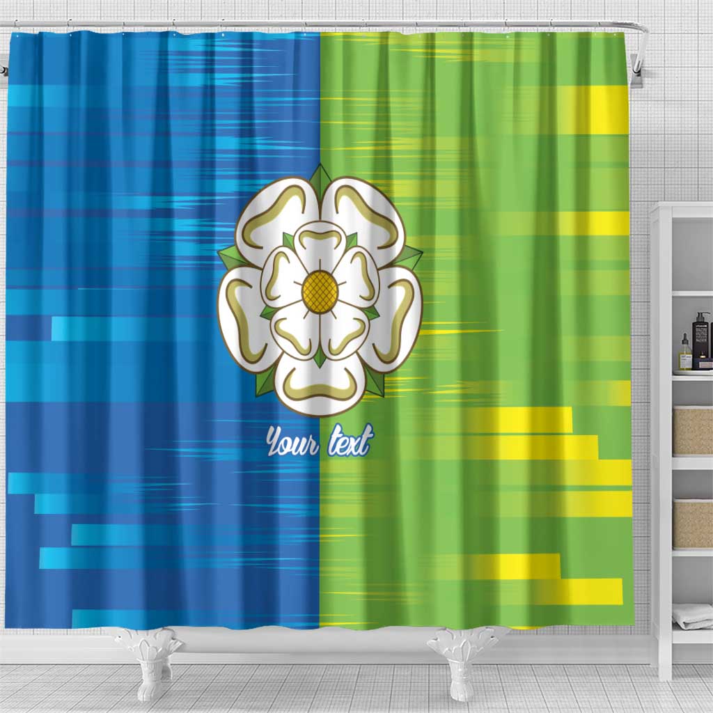 Yorkshire Heritage Personalized Shower Curtain East Yorkshire White Rose - Wonder Print Shop