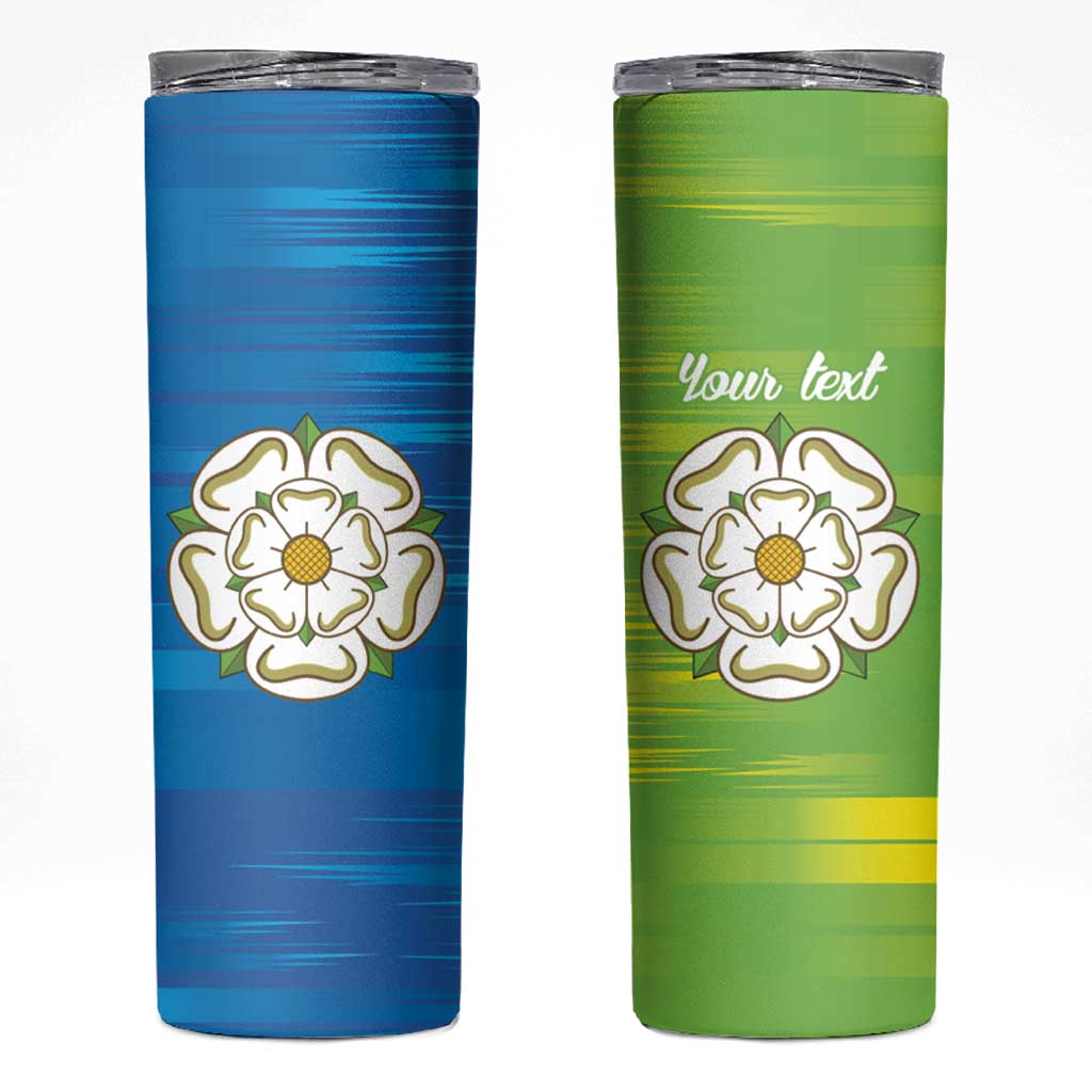 Yorkshire Heritage Personalized Skinny Tumbler East Yorkshire White Rose - Wonder Print Shop