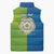 Yorkshire Heritage Personalized Sleeveless Puffer Jacket East Yorkshire White Rose - Wonder Print Shop