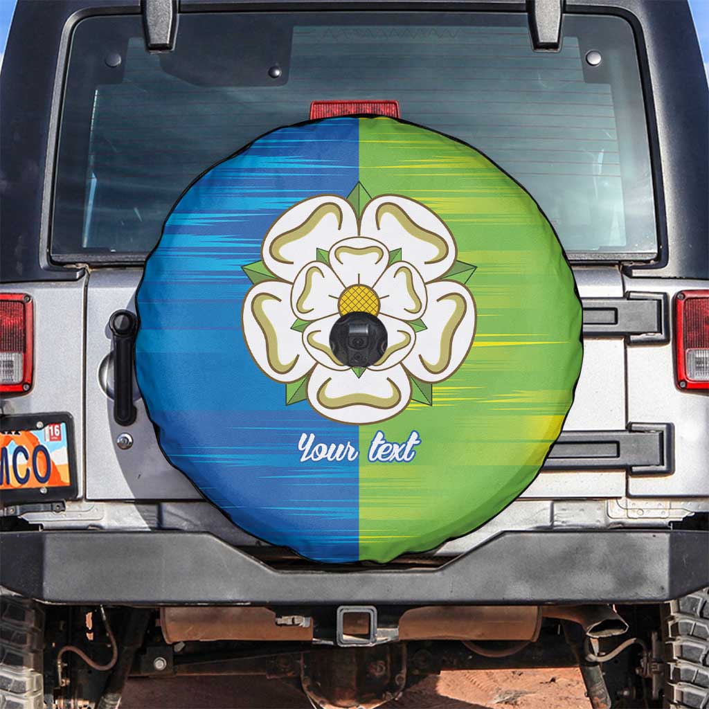 Yorkshire Heritage Personalized Spare Tire Cover East Yorkshire White Rose - Wonder Print Shop