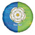 Yorkshire Heritage Personalized Spare Tire Cover East Yorkshire White Rose - Wonder Print Shop