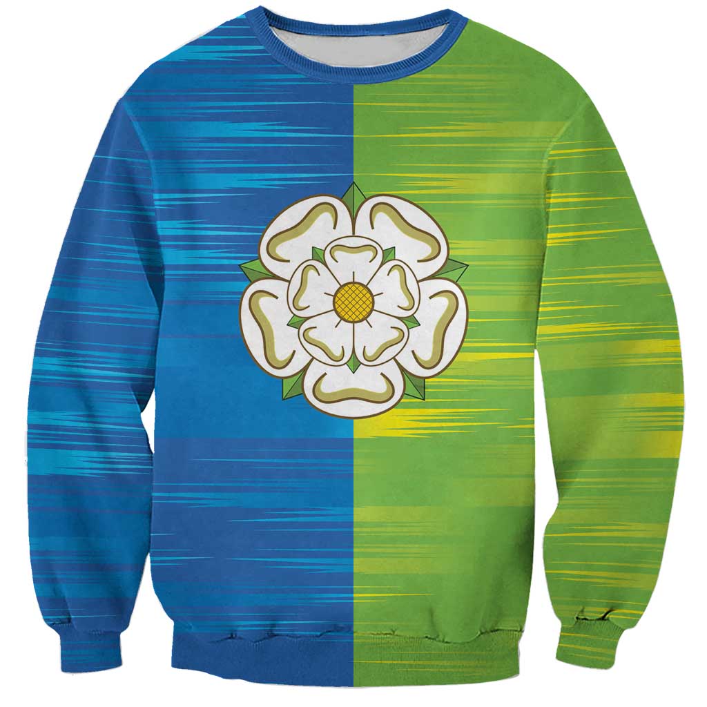 Yorkshire Heritage Personalized Sweatshirt East Yorkshire White Rose - Wonder Print Shop
