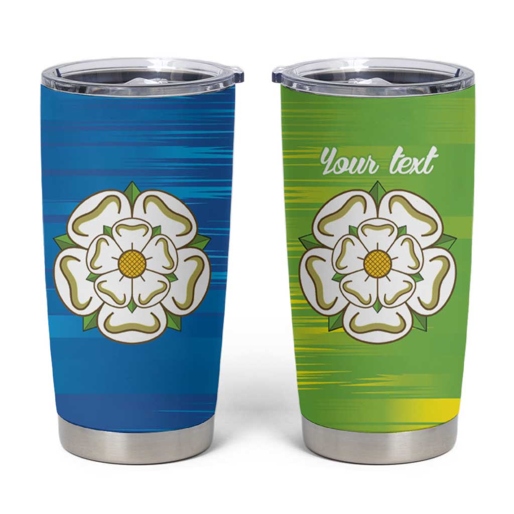 Yorkshire Heritage Personalized Tumbler Cup East Yorkshire White Rose - Wonder Print Shop