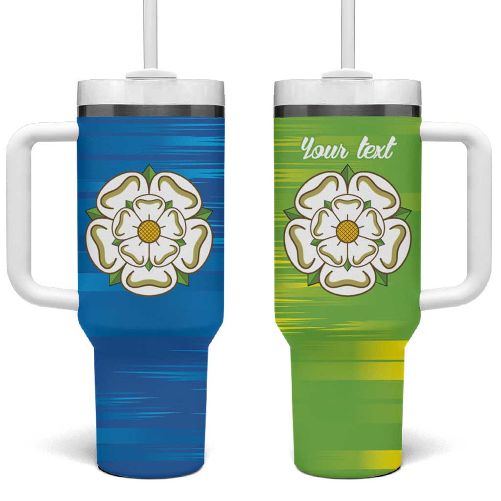 Yorkshire Heritage Personalized Tumbler With Handle East Yorkshire White Rose - Wonder Print Shop