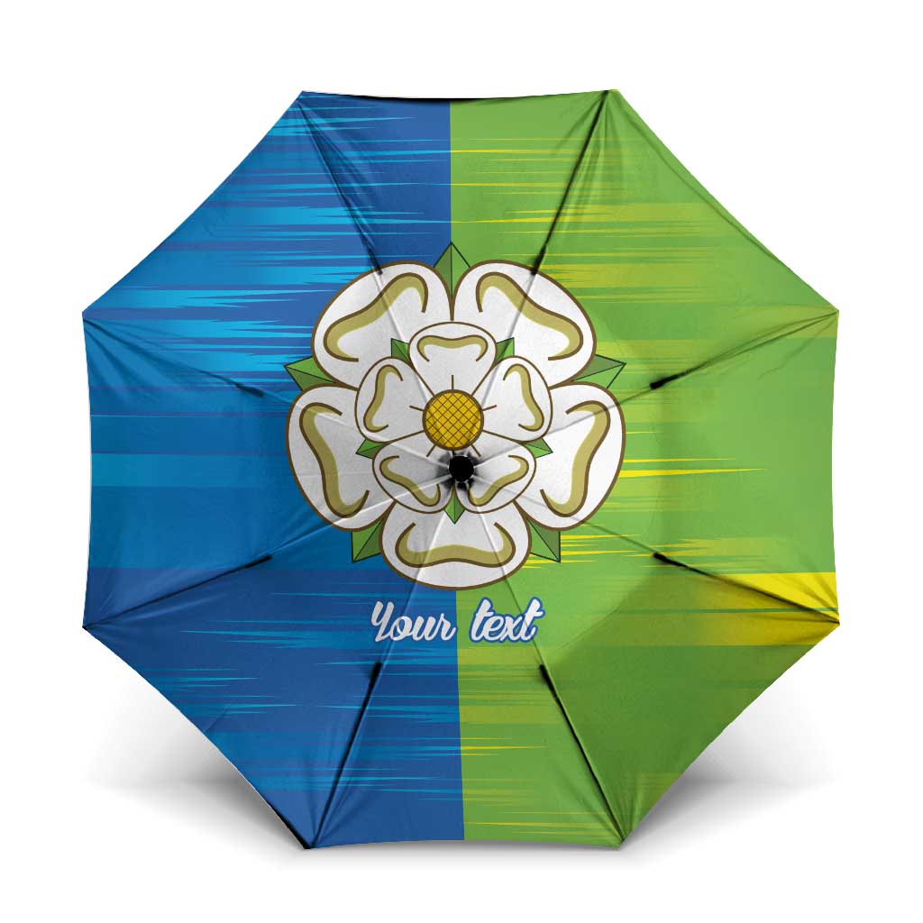 Yorkshire Heritage Personalized Umbrella East Yorkshire White Rose - Wonder Print Shop