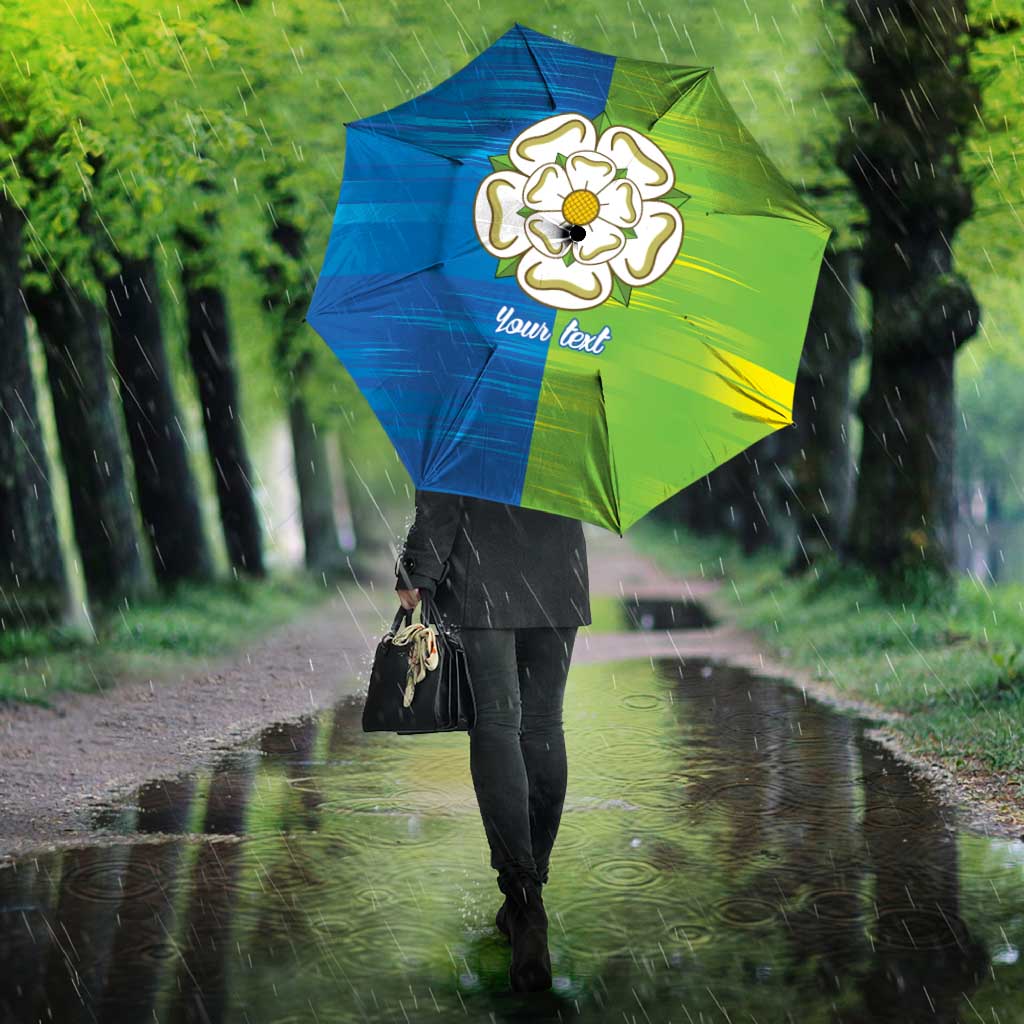 Yorkshire Heritage Personalized Umbrella East Yorkshire White Rose - Wonder Print Shop