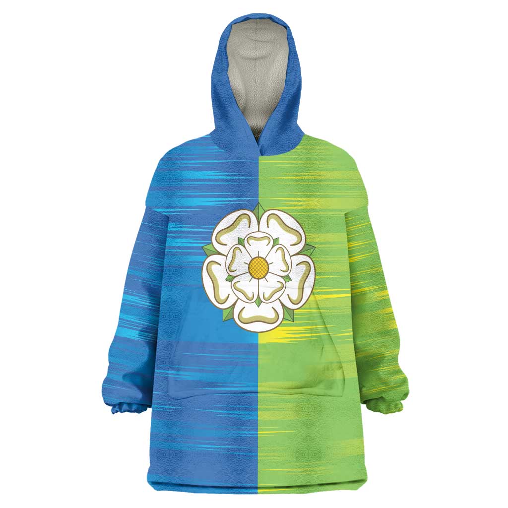 Yorkshire Heritage Personalized Wearable Blanket Hoodie East Yorkshire White Rose - Wonder Print Shop