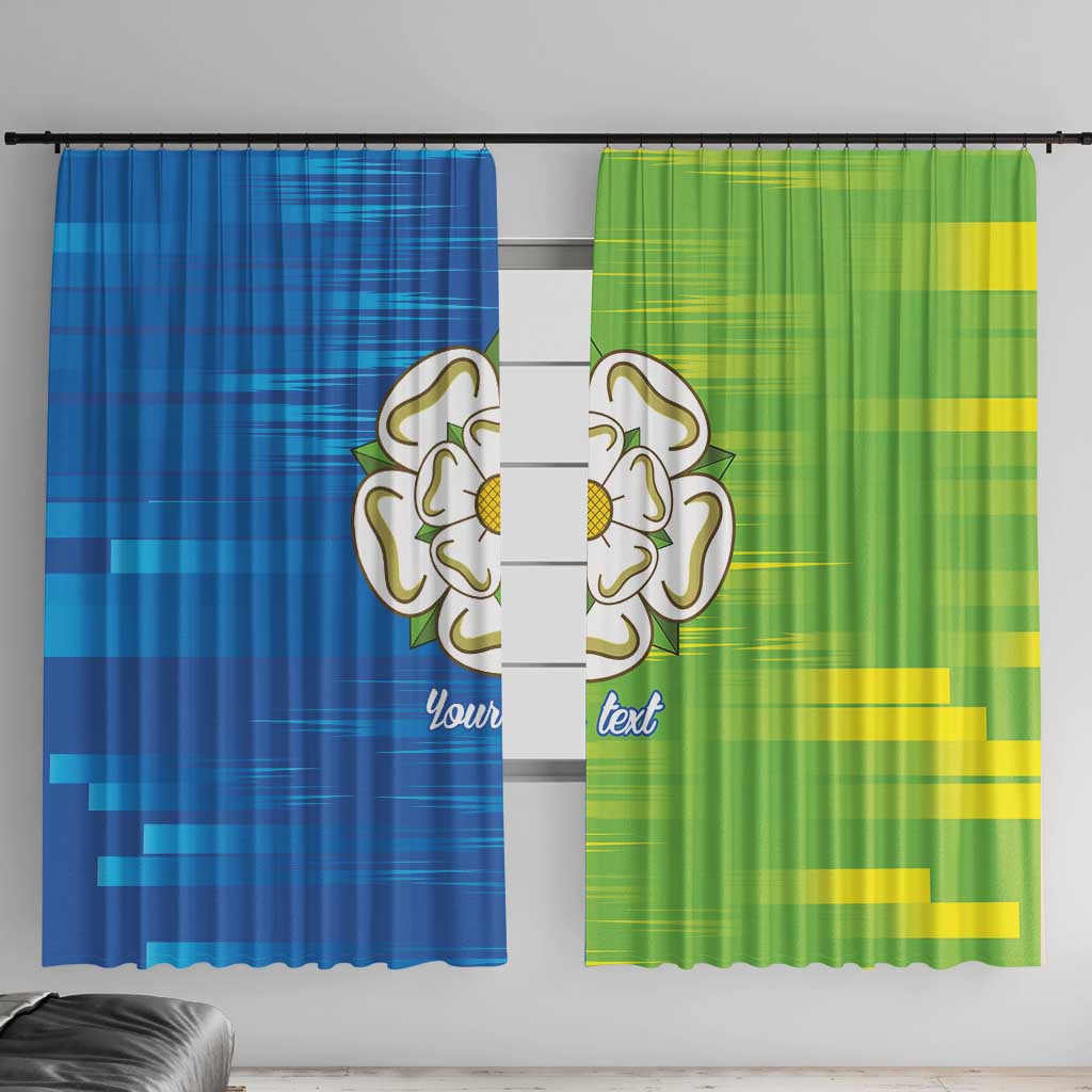 Yorkshire Heritage Personalized Window Curtain East Yorkshire White Rose - Wonder Print Shop