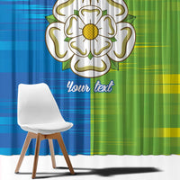 Yorkshire Heritage Personalized Window Curtain East Yorkshire White Rose - Wonder Print Shop